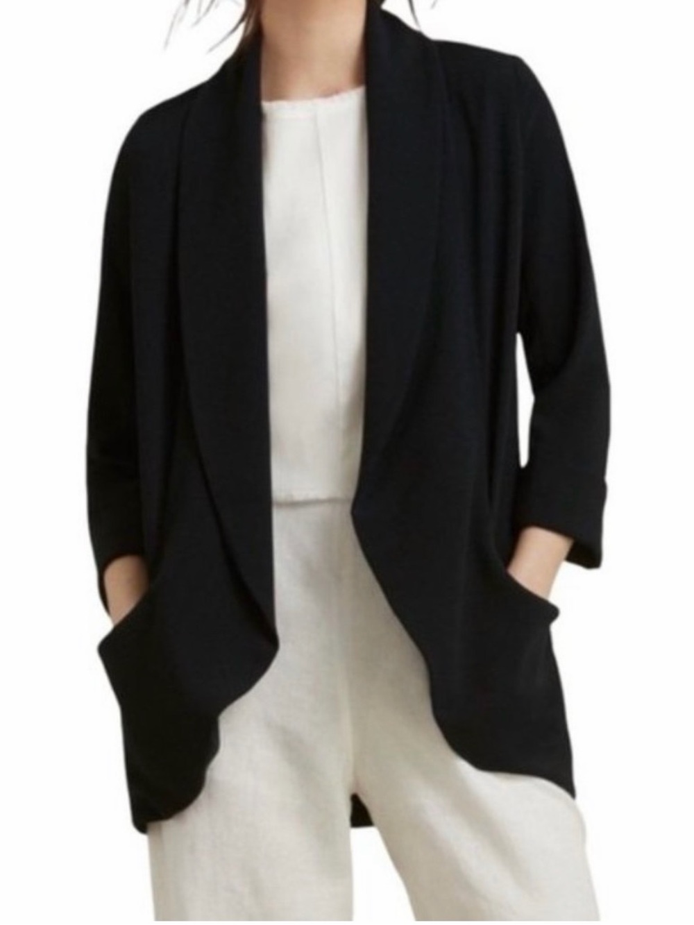 Aritzia Wilfred Chevalier Jacket Open Front Blazer
